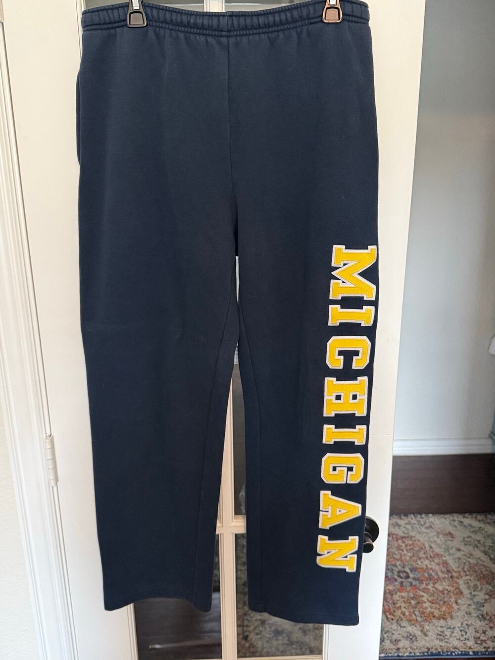 Vintage Y2K JanSport Univ of Michigan Wolverines Sweatpants Navy Small USA